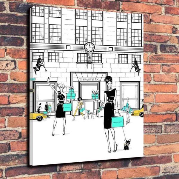 Tiffany & Co ティファニー 高級 キャンバス アート 絵ポスター A1