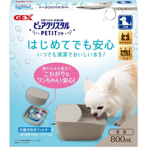 【GEX】ピュアクリスタル プチ  モカ 犬用 800ml