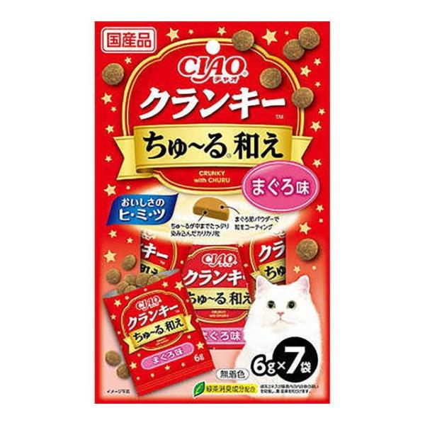 【いなば】CIAO クランキー ちゅ〜る和え まぐろ味 6g×7袋 P-341