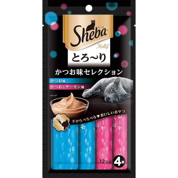 【マースジャパン】シーバ とろ〜り メルティ かつお味セレクション　12g×4袋入　SMT11
