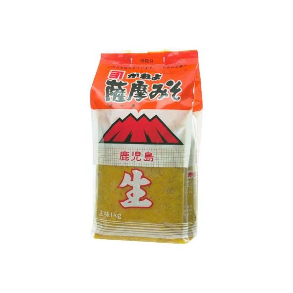 【横山味噌醤油醸造店】かねよ　薩摩みそ　麦味噌　鹿児島の生味噌　1kg