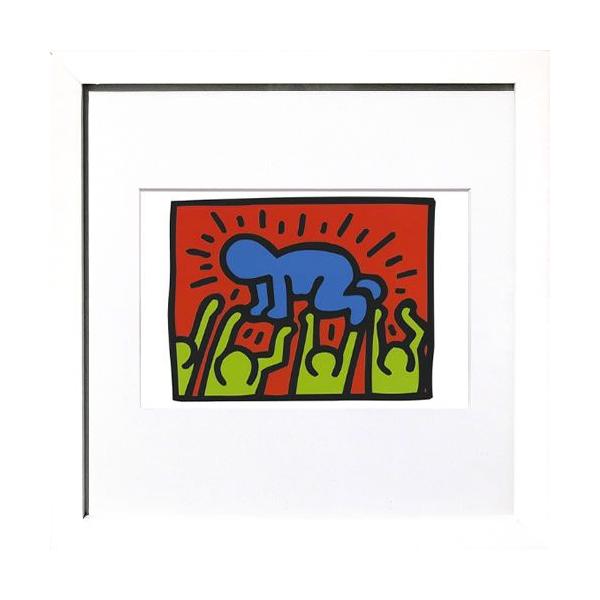 キースヘリングポスター 絵 絵画 グッズ 額 アートパネル アート