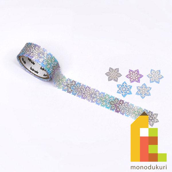 bande (バンデ) マスキングロールステッカー 雪の結晶 16柄 200枚