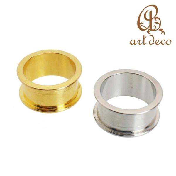 指輪 リング 粘土 土台 1個 幅10mm 内径17mm アクセサリー パーツ ハンドメイド 材料 金具 装飾 カラワク 空枠
