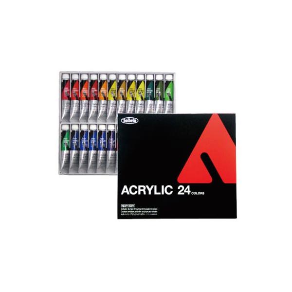 ホルベイン AU995 アクリリックカラー ヘビーボディ 24色セット