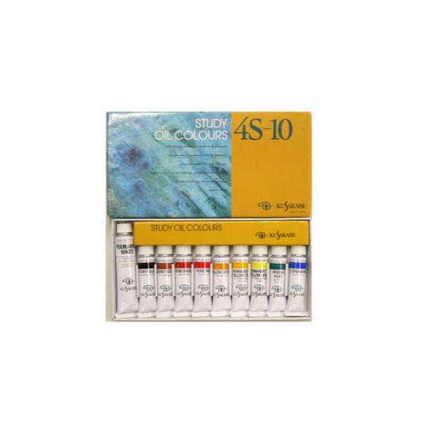 クサカベ 油絵具セット 10色 クサカベ油絵具セット 4S-10（10色セット）[習作用油絵具
