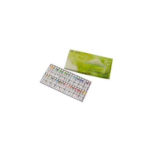 クサカベ透明水彩絵具 和彩36色セット 和彩NW-36（2号チューブ5ml