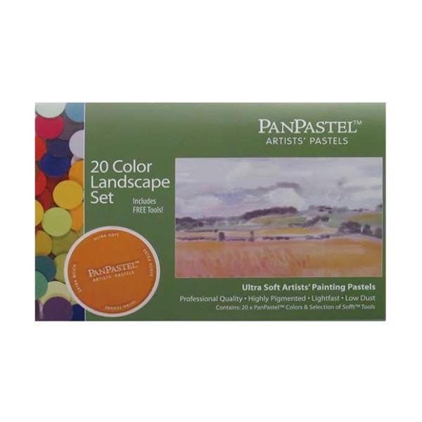 ホルベイン パンパステル 20色セット ランドスケープ : 額縁