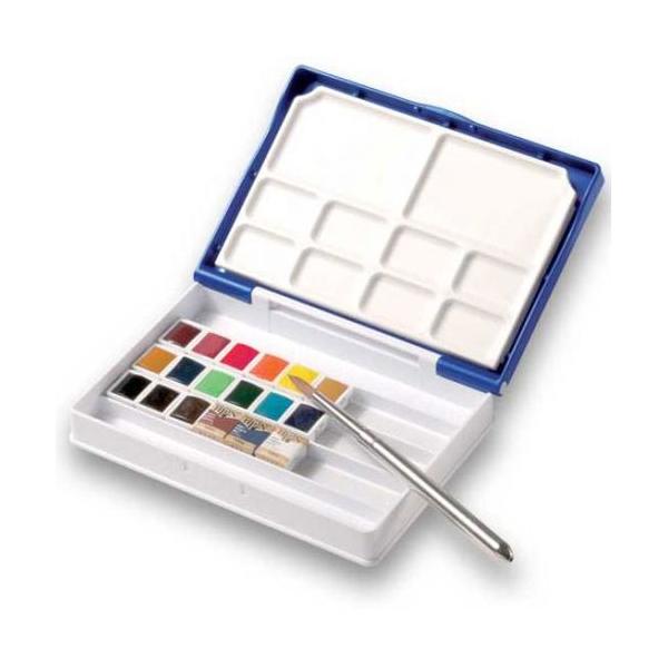 ホルベイン 固形水彩絵具 アーチスト パンカラー 18色セット（樹脂