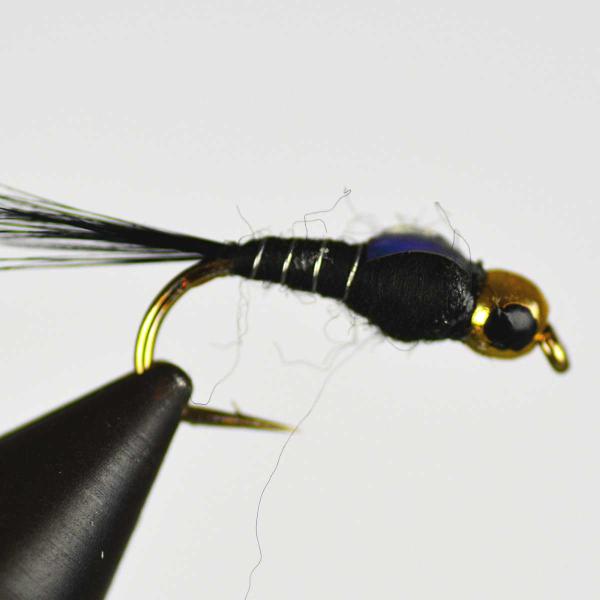 パターン名：タングステン ブラックアイ ブラック フラッシュバックタイプ：ニンフフラ主な使い方：水面下に沈めるフライイメージ：川虫の幼虫対応フック：バーブド（返しあり）サイズ #10 #12一言：ヘッドのビーズにタングステンを使用しており、...