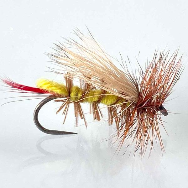 パターン名：テレストリアルタイプ：ドライフライ主な使い方：釣り上がり、ライズ狙いイメージ：テレストリアル（陸生昆虫）バッタ イナゴ コオロギ　など対応フック：バーブレス（返し無し）サイズ #8 #10 ※フックは一般的なドライフライフックよ...