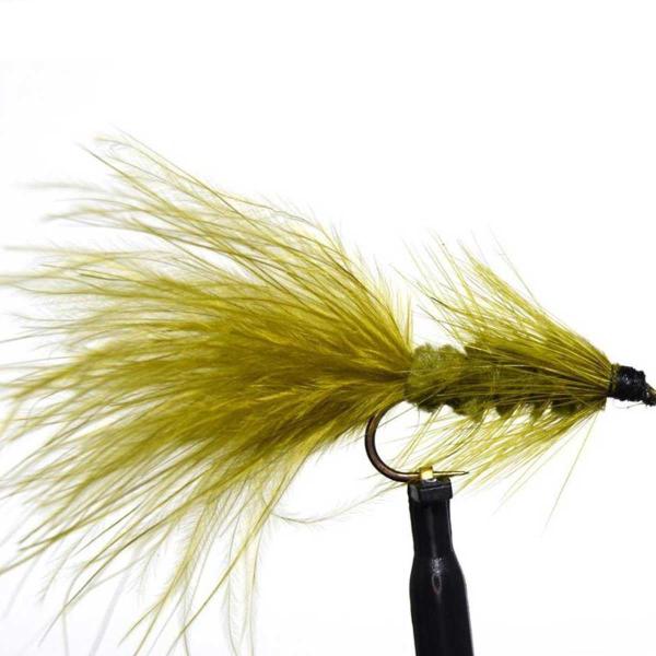 パターン名：ストリーマータイプ：水面下で使うフライ主な使い方：水中を泳がすように使うフライイメージ：小魚 稚魚 弱った魚対応フック：バーブレス（返し無し）サイズ #8 #10一言：ストリーマータイプのフライは、水中を泳ぐ小魚を模したフライで...