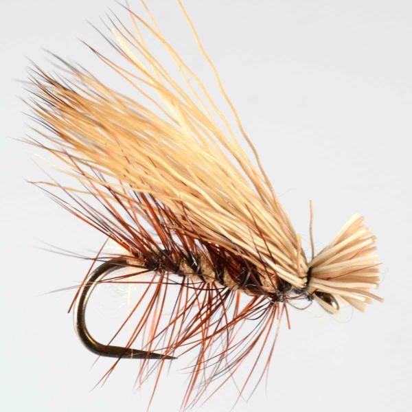 パターン名：エルクヘアーカディスタイプ：ドライフライ主な使い方：釣り上がり、ライズ狙いイメージ：カディス（トビケラ) テレストリアル フライ フライフィッシング入門 完成品フライ 蛾対応フック：バーブド（返しあり） バーブレス（返しなし）サ...