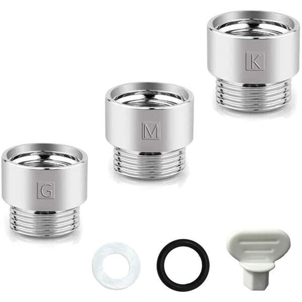 シャワーヘッド ミネラルシャワー M21×2 替えアダプター付 ハンドシャワー シャワーヘッド アダプター KVK MYM INAX 東京ガス リンナイ M22*2 W23