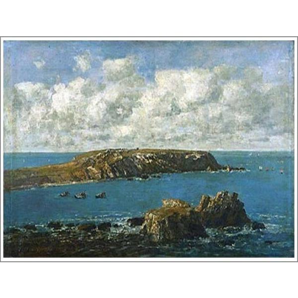 ニックネーム　ウジェーヌ・ブーダン『カマレの港』1872年　複製画 art-meigakan0717_boudin1-f6