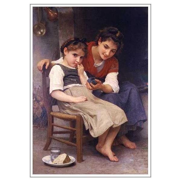 複製画 送料無料 絵画 油彩画 油絵 模写ブグロー「すねる少女」F20