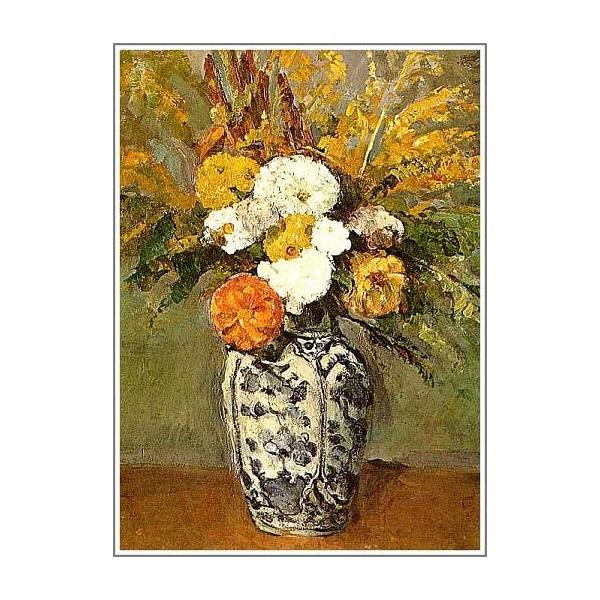 送料無料】絵画：ポール・セザンヌ「デルフトの花瓶に活けられたダリア
