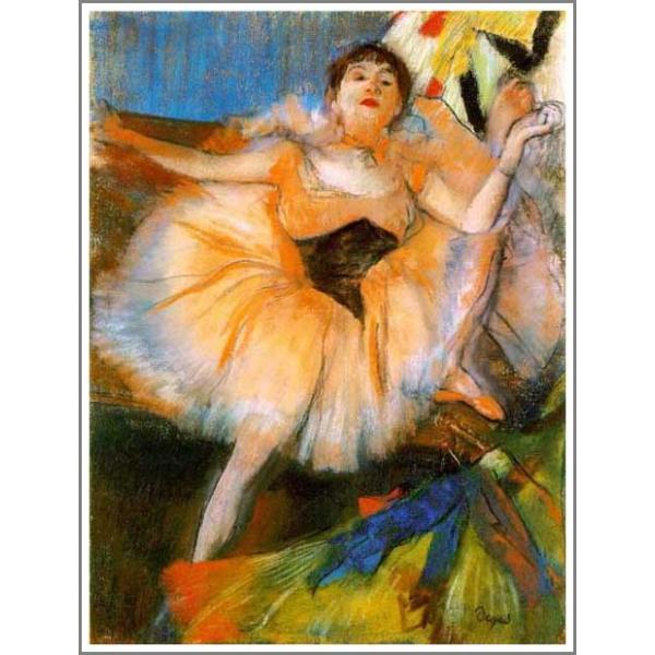 バリ舞踊の女性油彩画 art-meigakan0717_degas8-f15