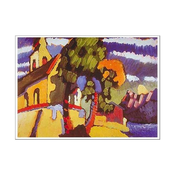 送料無料】絵画：ワシリー・カンディンスキー「Riegsee the Village