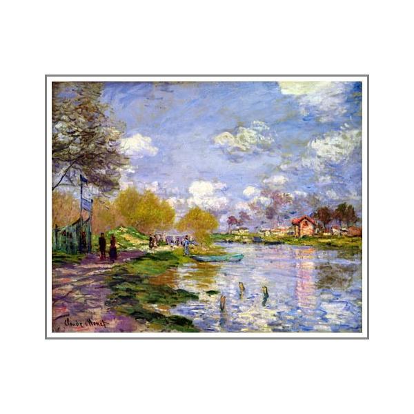 複製画 送料無料 絵画 油彩画 油絵 模写クロード・モネ「アルジャン