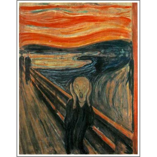 複製画 送料無料 絵画 油彩画 油絵 模写エドヴァルド・ムンク「叫び