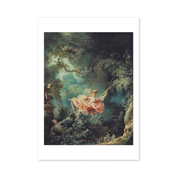 ジャン オノレ フラゴナール 作品 ポスター A3サイズ ブランコ グッズ 絵画 おしゃれ インテリア アート パネル 名画