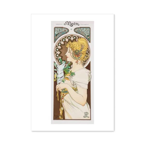 アルフォンス ミュシャ 羽根 A3サイズ ポスター グッズ 絵画 おしゃれ インテリア アート パネル 名画