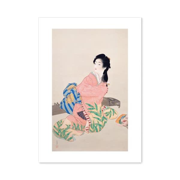 上村松園 作品 A3サイズ 娘深雪 ポスター 複製画 グッズ 絵画 おしゃれ インテリア アート 名画 日本画