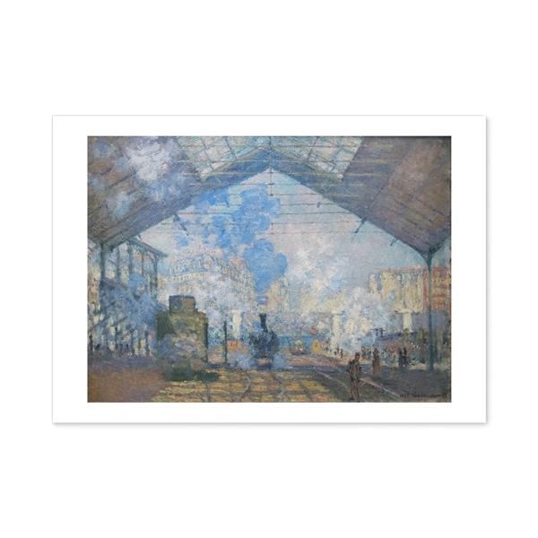 クロード モネ サン ラザール駅 A3サイズ ポスター モネの絵 グッズ