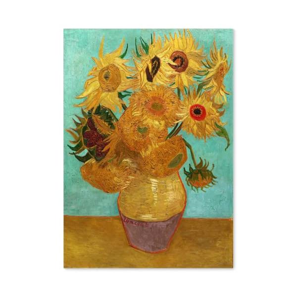 ゴッホ ひまわり 12本 ゴッホの絵【商品特徴】日本製で紙と印刷にこだわっています。印刷が綺麗なのが特徴です。 名刺程の厚さの紙を使っていますので扱いやすく強いです。インテリアや絵画風 壁紙ポスターとして格別です。【サイズ】A2(594ミリ...