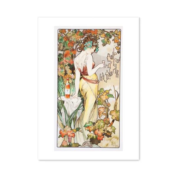アルフォンス ミュシャ ビスキー コニャック A3 ポスター グッズ 絵画 おしゃれ インテリア アート パネル 名画