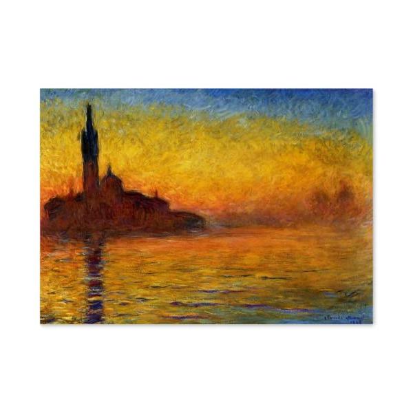 クロード モネ 黄昏 ヴェネツィア A3 ポスタ【商品特徴】日本製で紙と印刷にこだわっています。印刷が綺麗なのが特徴です。 名刺程の厚さの紙を使っていますので扱いやすく強いです。インテリアや壁紙ポスターとして格別です。【サイズ】A3(297...