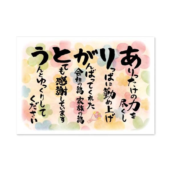 退職 誕生日 プレゼント 母 父 60代 70代 80代 感謝状 A4 サイズ ギフト プチ 贈り物 古希 喜寿 お祝い 表彰状 賞状