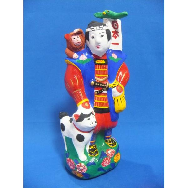 レトロ桃太郎人形骨董品 骨董品 五月人形 桃太郎 木目込日本人形 古美術 置物 インテリア 明治