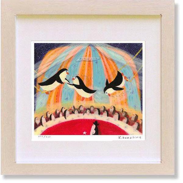 カレン　ホイプティング　絵画 絵画 カレンホイプティング・ワーイ 空中ブランコ 版画 現代アート