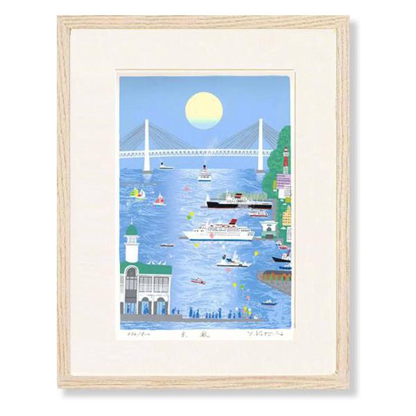 作品　　　： シルクスクリーン版画限定枚数　： 500枚額サイズ　： 53 x 41.5cm作品サイズ： 35 x 24cm重量　　　： 1.6kg（仕様）マット　　：生成りエンボスマット額表面　　：アクリル使用