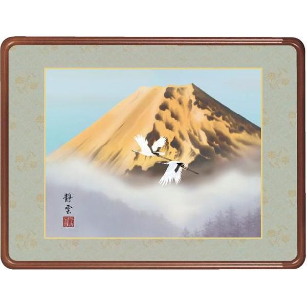 絵画 和額 絵画 富士山 赤富士 和風 壁掛け インテリア 版画 風景画 風水