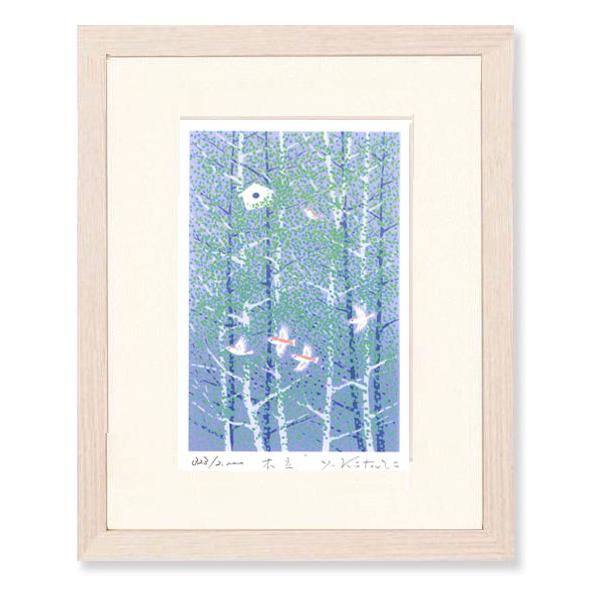 作品　　　： ジグレー版画限定枚数　： 2000枚額サイズ　： H 280 x W 225 x D22 （単位mm)作品サイズ： H 145 x W 65（単位mm）重量　　　： 0.8kg（仕様）マット　　：生成エンボスマット 2mm表面...