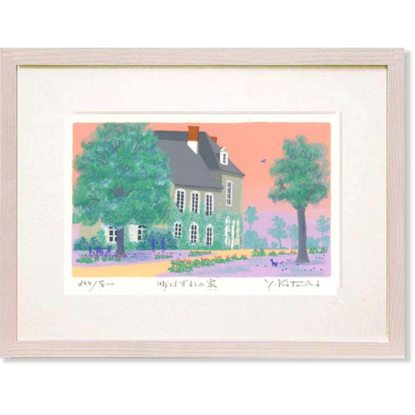 作品　　　： シルクスクリーン版画限定枚数　： 800枚額サイズ　： 40 x 31 cm作品サイズ： 24.5 x 15.5cm（マット抜き寸）重量　　　： 1kg（仕様）マット　　：生成りエンボスマット額表面　　：アクリル使用（作品につ...