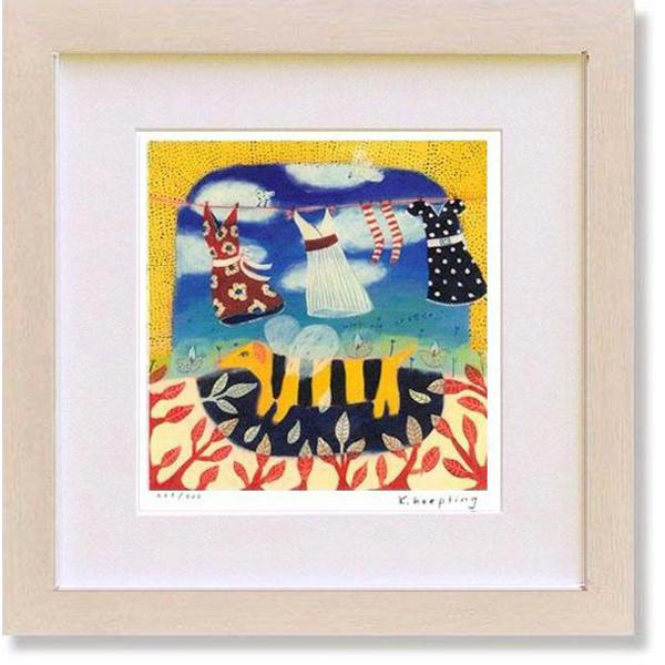 カレンホイプティング・ ビードックとドレス 版画 514/800 絵画 カレンホイプティング・ ビードックとドレス 版画 現代アート