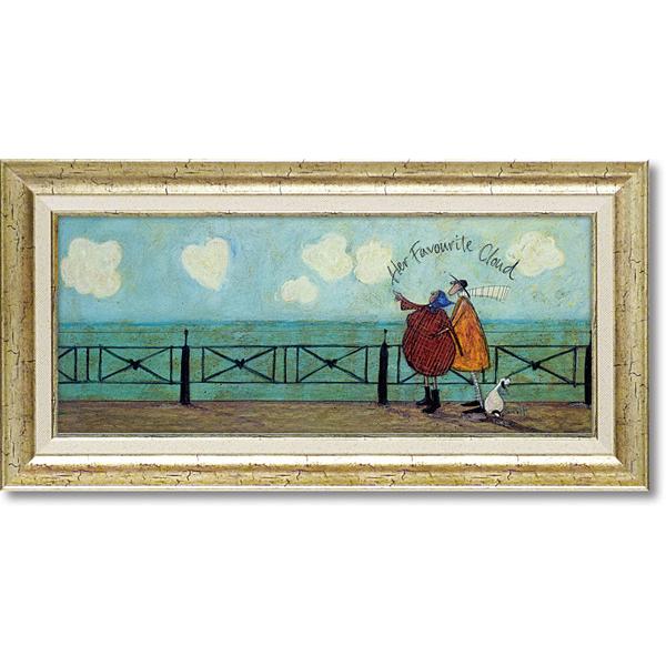 サムトフト　「彼女の好きな雲」 サムトフト 絵画 彼女の好きなハート雲 現代アート インテリア