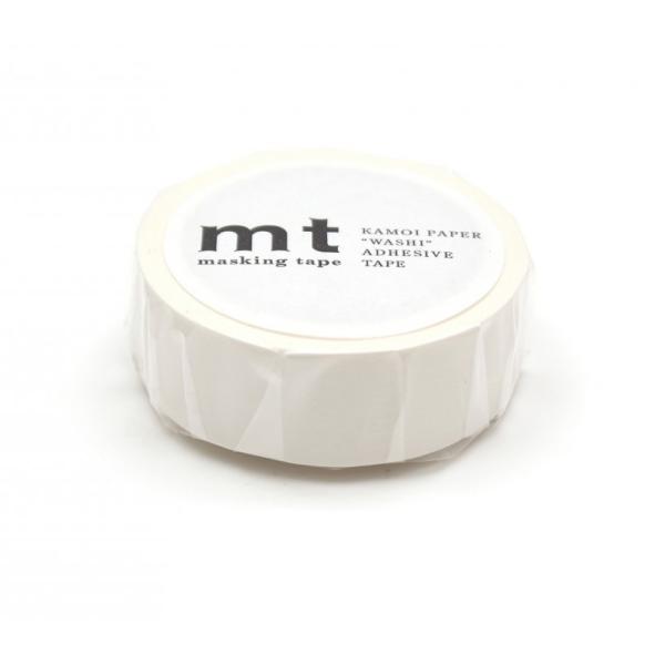 マスキングテープ　mt 1P マットホワイト　15mm×7m