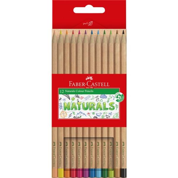 ファーバーカステル Faber-Castell　色鉛筆 ナチュラル 12色セット　紙箱