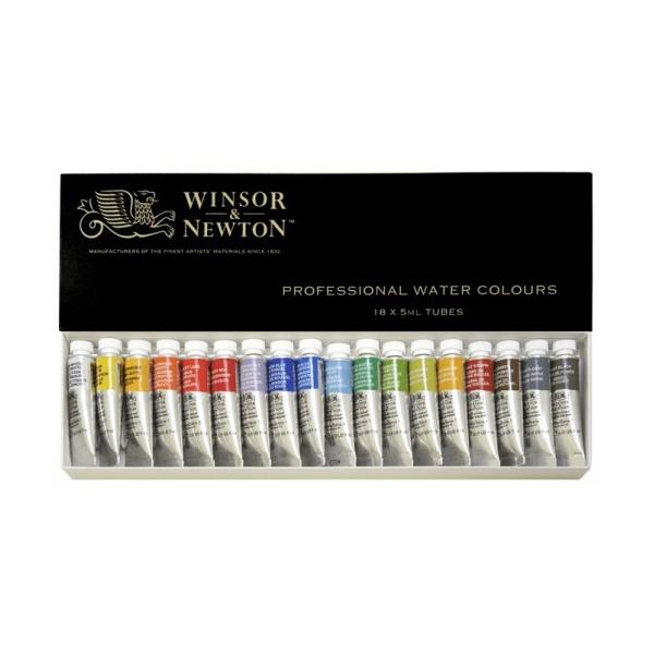 ウィンザー&ニュートン ウィンザー&ニュートン 水彩絵具 18色