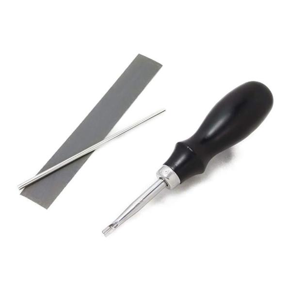 マスターへり落とし No.2（約1.0mm）／ レザークラフト工具 耐水ペーパー 研磨棒付き 協進エル
