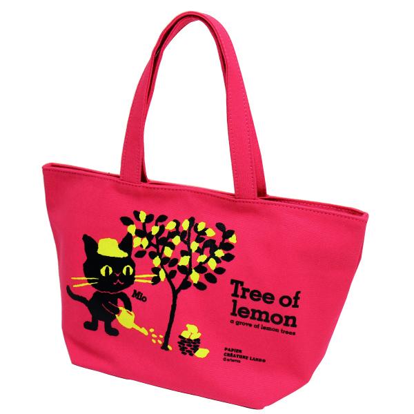 パピエクリーチャーランド ミニトートバッグPK お弁当/行楽/ピクニック