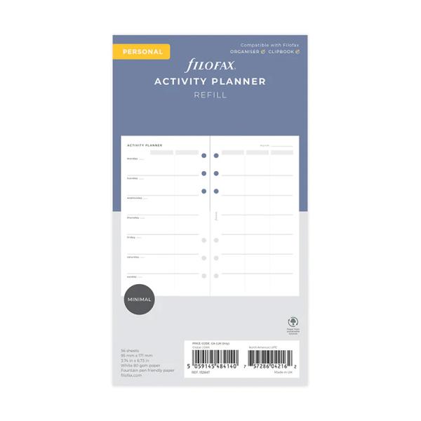 ファイロファックス システム手帳 リフィル バイブルサイズ アクティビティプランナー 聖書サイズ Filofax B6 132847