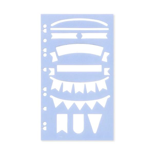 ファイロファックス システム手帳 リフィル ステンシルテンプレート Filofax Banner Stencil A5サイズ バイブルサイズ A5/A4 ノートブックリフィル兼用