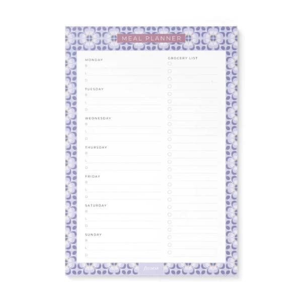 ファイロファックス ノートパッド メディテラニアン ミールプランナー マグネット付き 食事計画 Filofax Mediterranean 132894