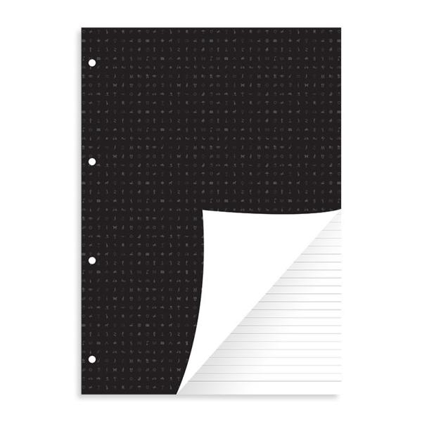 ファイロファックス システム手帳 リフィル A4サイズ リフィル ポートレイト 横罫 ノートパッド 4穴 Filofax 292213